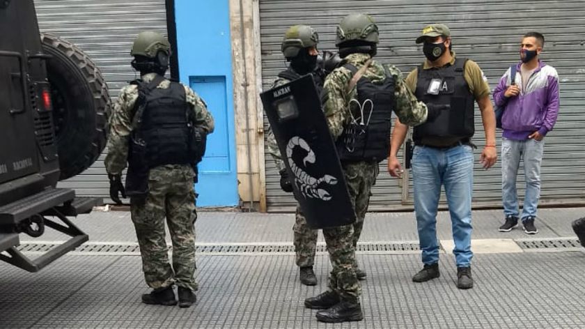 Cayó Gendarmería en la City porteña pero no era por el dólar blue