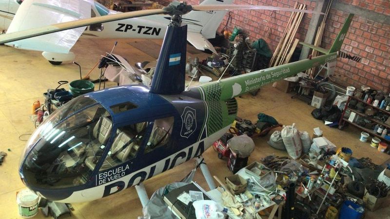 Paraguay: hallan en un operativo narco un helicóptero que usó Seguridad bonaerense