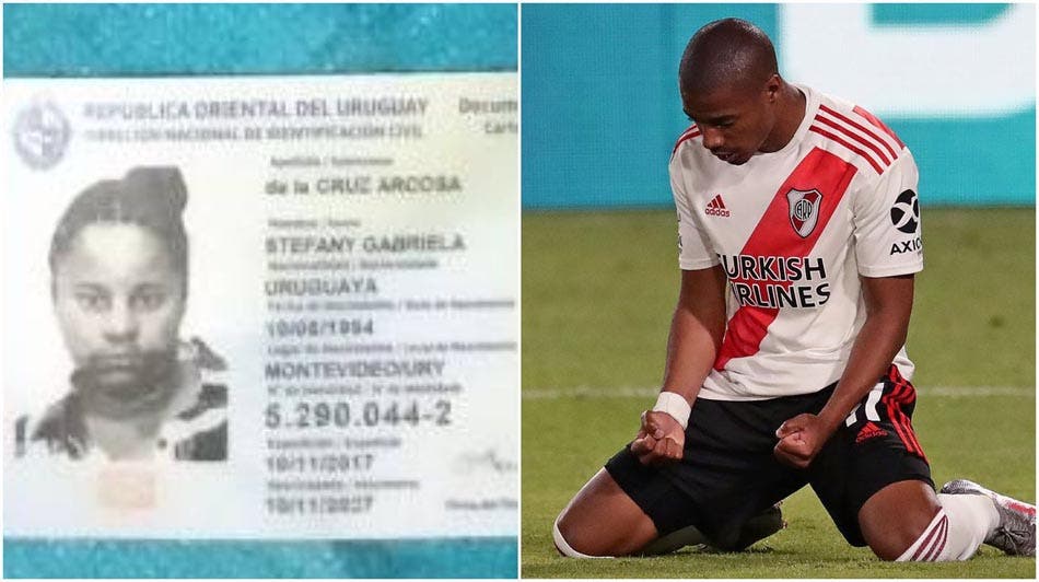 Detienen a la hermana del jugador de River Nicolás de la Cruz con 40 kilos de cocaína